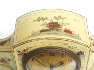 Impressive Chinoiserie Arched Top Mantel Clock – 8-Day Mantle Clock With Ormolu Mounts Chinoiserie Antique Clocks 5