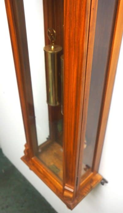 Solid Walnut Hermle Vienna Wall Clock 8 Day Weight Driven Striking Wall Clock - Image 6