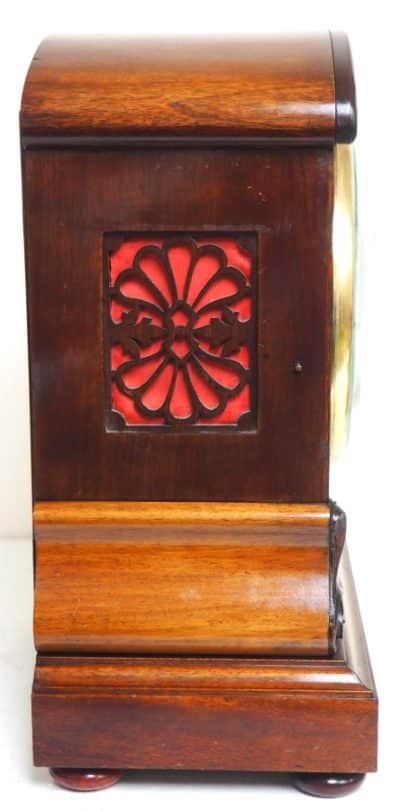 Fine Antique German Mahogany 8-Day Mantel Clock Quarter Striking Bracket Clock by W&H german Antique Clocks 14