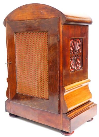 Fine Antique German Mahogany 8-Day Mantel Clock Quarter Striking Bracket Clock by W&H german Antique Clocks 13