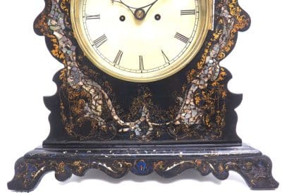Antique English 8 Day Twin Fusee Bracket clock 8-Day Striking Double Fusee Mantel Clock by H J Wallis bracket clock Antique Clocks 4