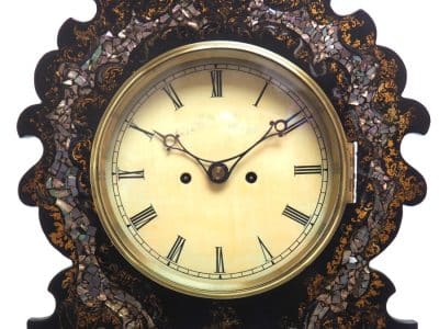 Antique English 8 Day Twin Fusee Bracket clock 8-Day Striking Double Fusee Mantel Clock by H J Wallis - Image 8