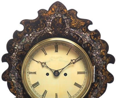 Antique English 8 Day Twin Fusee Bracket clock 8-Day Striking Double Fusee Mantel Clock by H J Wallis bracket clock Antique Clocks 9