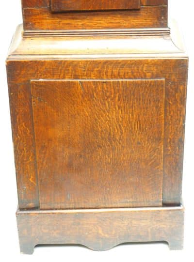 19THC Longcase Clock Fine English Oak Gloucestershire Grandfather Clock Painted Dial C1820 - Image 16