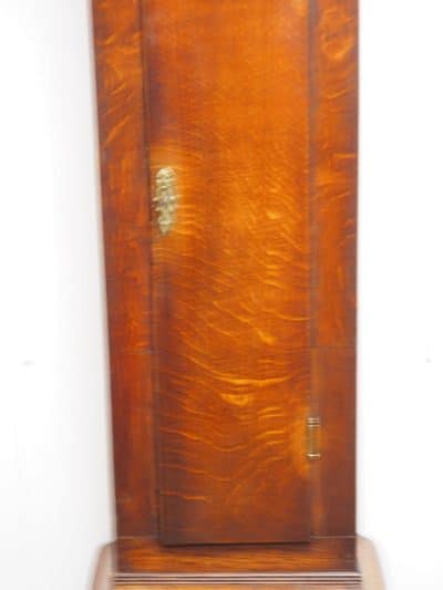 19THC Longcase Clock Fine English Oak Gloucestershire Grandfather Clock Painted Dial C1820 - Image 15