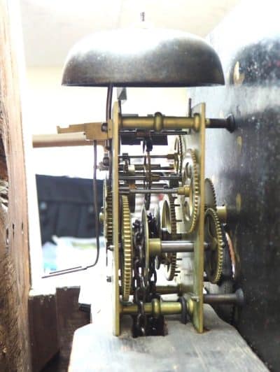 19THC Longcase Clock Fine English Oak Gloucestershire Grandfather Clock Painted Dial C1820 - Image 3