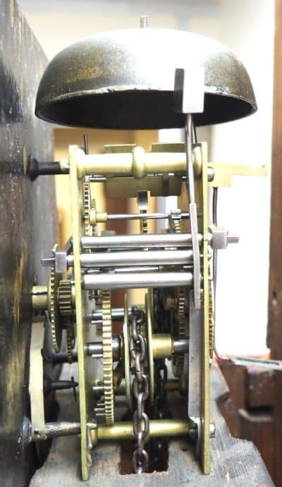 19THC Longcase Clock Fine English Oak Gloucestershire Grandfather Clock Painted Dial C1820 - Image 2