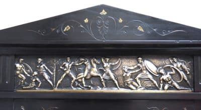 World Biggest French Slate Mantel Clock 8 Day Musical Exhibition Mantle Clock - Image 8