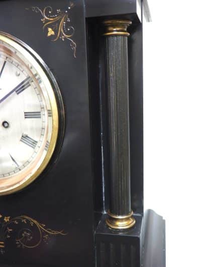 World Biggest French Slate Mantel Clock 8 Day Musical Exhibition Mantle Clock - Image 7