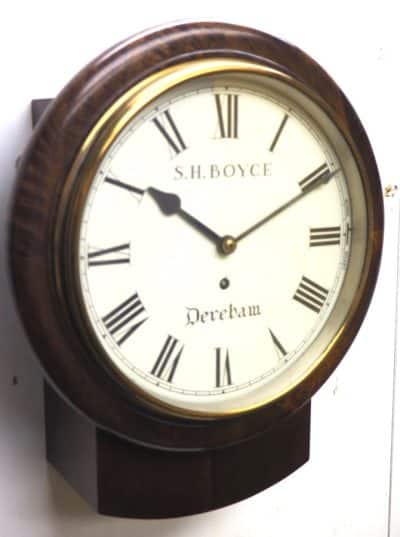 Fine Dereham Drop Dial Fusee Wall Clock – 8-Day S H Boyce Fusee Dial Wall Clock Dial Wall Clock Antique Clocks 13