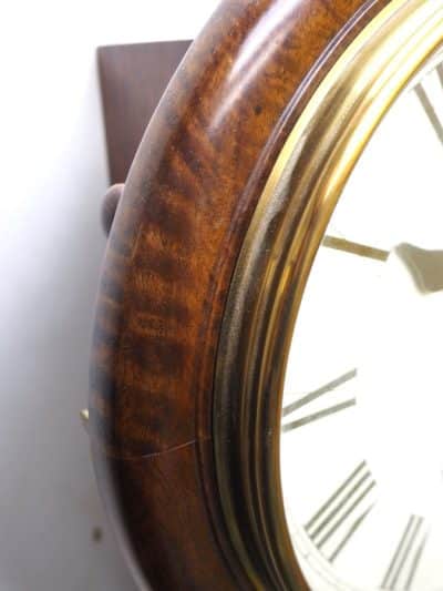 Fine Dereham Drop Dial Fusee Wall Clock - 8-Day S H Boyce Fusee Dial Wall Clock - Image 7