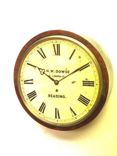 Reading Fusee Dial Wall Clock - 8-Day H W Dowse Fusee Dial Wall Clock - Image 2
