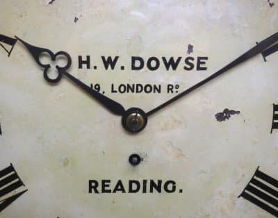 Reading Fusee Dial Wall Clock - 8-Day H W Dowse Fusee Dial Wall Clock - Image 6