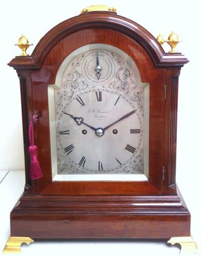 Antique English 8 Day Twin Fusee W J Benson Bracket clock 8-Day Striking Double Fusee London Clock bracket clock Antique Clocks 3