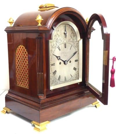 Antique English 8 Day Twin Fusee W J Benson Bracket clock 8-Day Striking Double Fusee London Clock bracket clock Antique Clocks 5