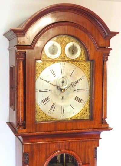 Edwardian Longcase Clock solid mahogany musical Grandfather clock Dual Chime On Tubular Bells Antique Clocks 3