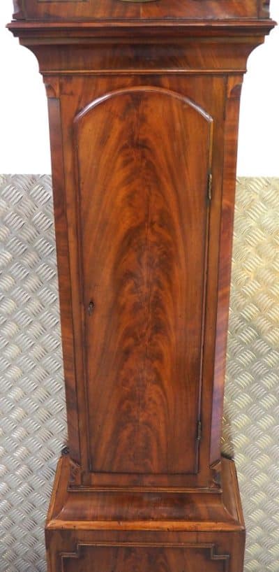 Georgian London Longcase Clock Morrison Painted Dial Grandfather Clock - Image 5