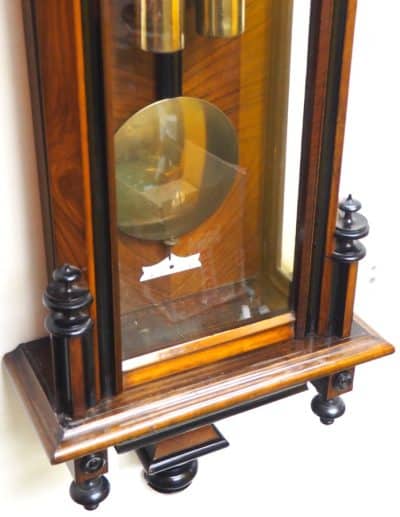 Fine Victorian 8-Day Wall Clock – Antique Striking Vienna Wall Clock Early Victorian Antique Clocks 13
