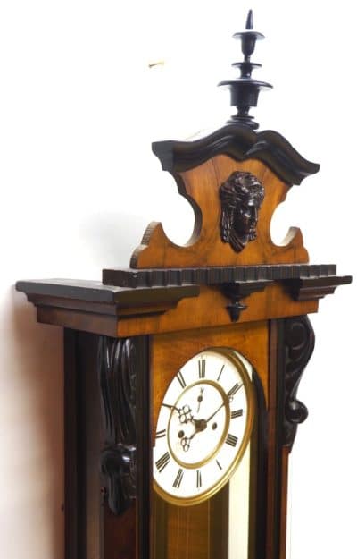 Fine Victorian 8-Day Wall Clock – Antique Striking Vienna Wall Clock - Image 5
