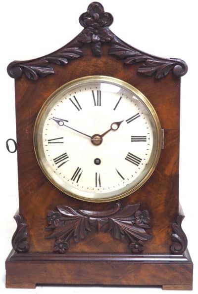 Antique English 8 Day Single Fusee London Bracket clock