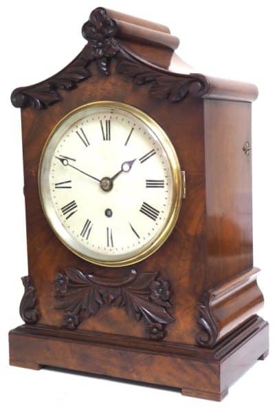 Antique English 8 Day Single Fusee London Bracket clock bracket clock Antique Clocks 4