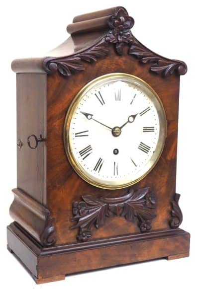 Antique English 8 Day Single Fusee London Bracket clock bracket clock Antique Clocks 14