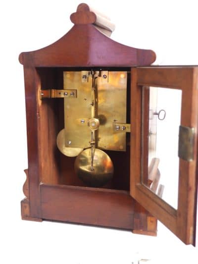 Antique English 8 Day Single Fusee London Bracket clock - Image 5