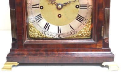 Exquisite London Musical Westminster Chime Bracket Clock 8 Bell Triple Fusee H Marsh London bracket clock Antique Clocks 4