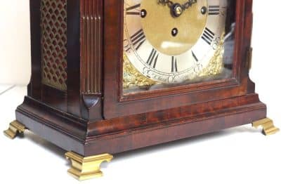 Exquisite London Musical Westminster Chime Bracket Clock 8 Bell Triple Fusee H Marsh London - Image 9
