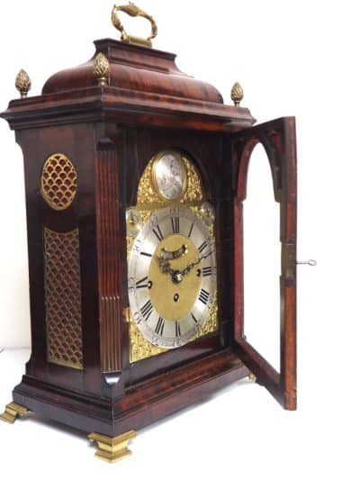 Exquisite London Musical Westminster Chime Bracket Clock 8 Bell Triple Fusee H Marsh London - Image 7