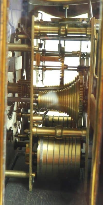 Rare London Verge Bell Top Bracket Clock – Double Fusee Verge Clock By William Strong London bracket clock Antique Clocks 6