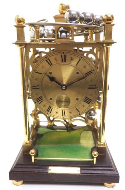 Vintage Harding & Bazeley Spherical Weight Clock – English Made Antique Clocks 15