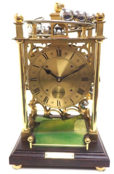 Vintage Harding & Bazeley Spherical Weight Clock – English Made Antique Clocks 3