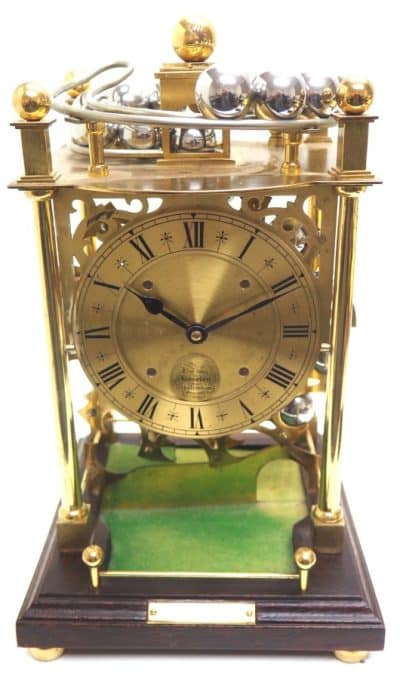 Vintage Harding & Bazeley Spherical Weight Clock – English Made Antique Clocks 14