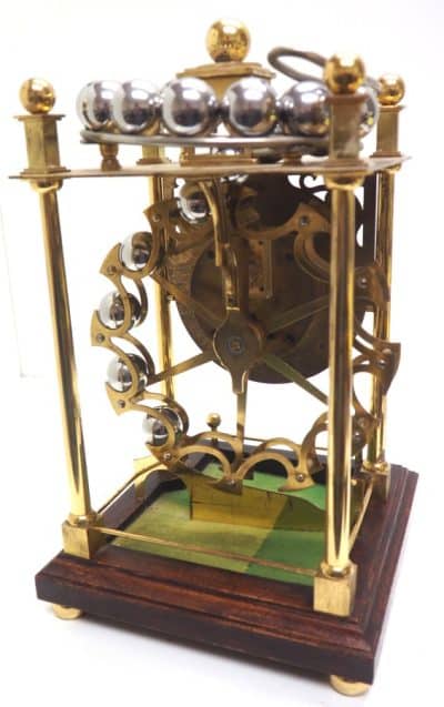 Vintage Harding & Bazeley Spherical Weight Clock – English Made Antique Clocks 7