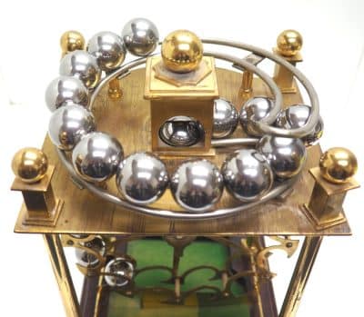 Vintage Harding & Bazeley Spherical Weight Clock – English Made Antique Clocks 6