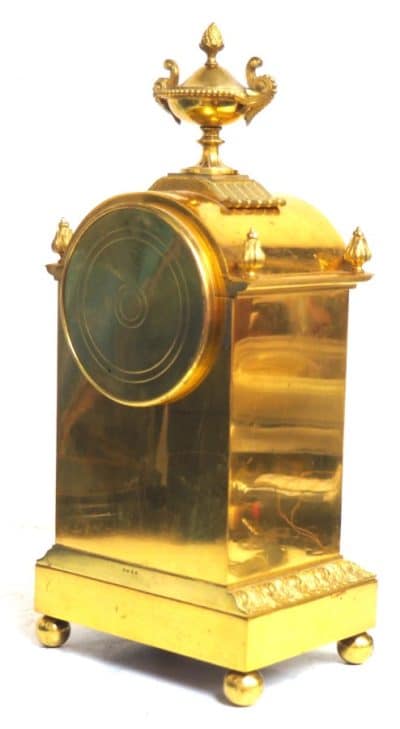 Antique French Ormolu Bronze Mantel Striking 8-Day Mantle Clock c1900 antique bronze Antique Clocks 9