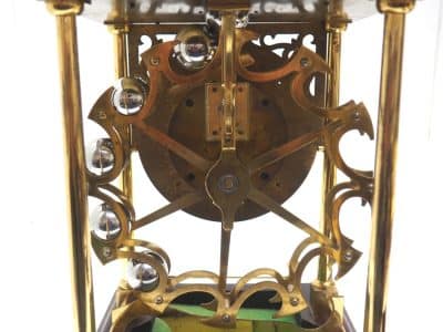 Vintage Harding & Bazeley Spherical Weight Clock – English Made Antique Clocks 5