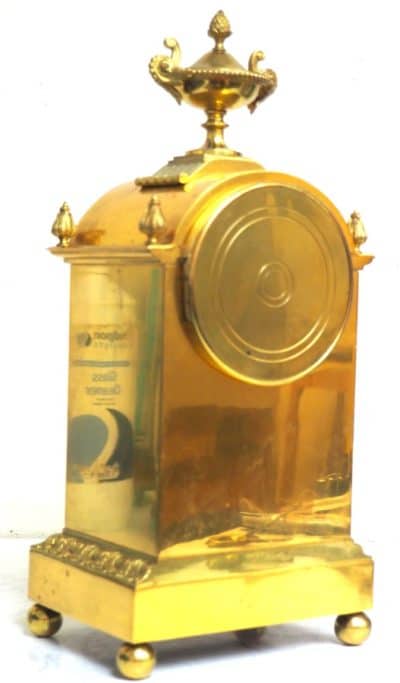 Antique French Ormolu Bronze Mantel Striking 8-Day Mantle Clock c1900 - Image 6