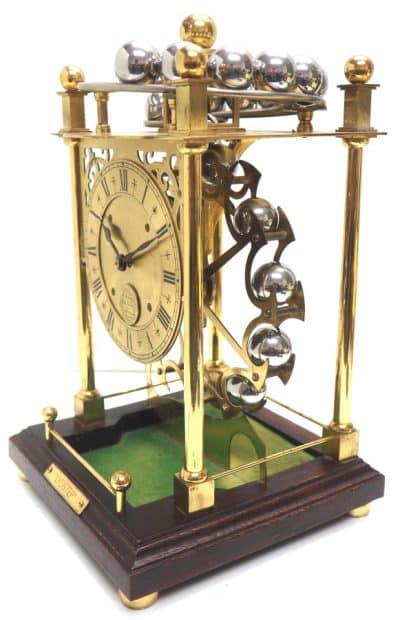 Vintage Harding & Bazeley Spherical Weight Clock – English Made Antique Clocks 17