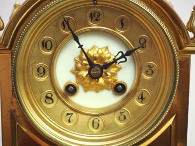 Antique French Ormolu Bronze Mantel Striking 8-Day Mantle Clock c1900 antique bronze Antique Clocks 5