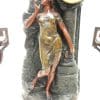 Incredible Art Nouveau Figural Mantel Clock Set 8 Day Striking mantle Clock - Image 4
