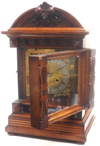 Walnut German Bracket Clock