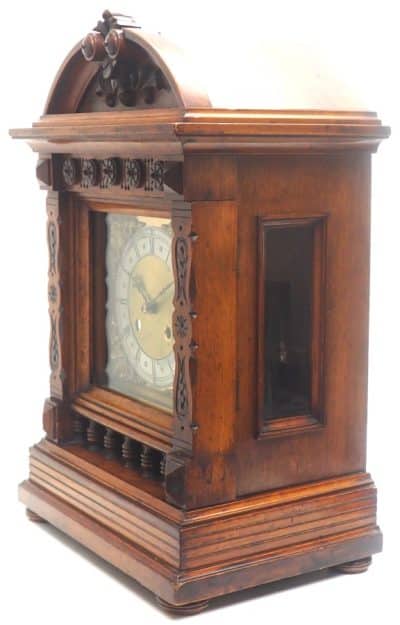 Walnut German Bracket Clock