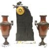 Incredible Art Nouveau Figural Mantel Clock Set 8 Day Striking mantle Clock - Image 5