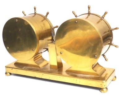 Waterbury Bulkhead Ships Barometer & Bulk head Clock – Aneroid barometer Bulk Head Clock Set Bulkhead clock Antique Clocks 5