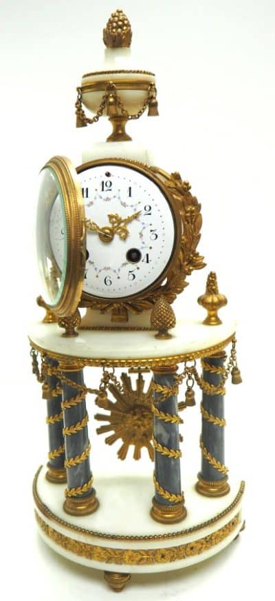 Ormolu & Marble Mantel Clock Set