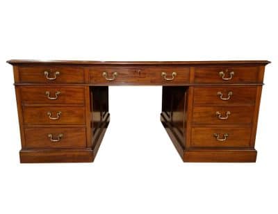 A Mahogany Partners Desk Antique Desks 3