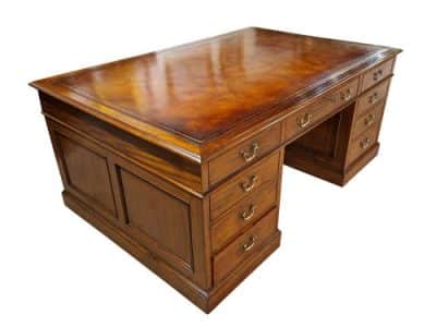 A Mahogany Partners Desk - Image 2