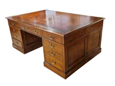 A Mahogany Partners Desk Antique Desks 5